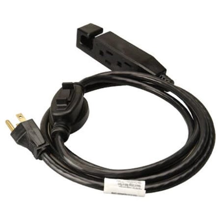 Virtual Extension Cord, Indoor, 1 Outlets, Black, 6 ft VI135467
